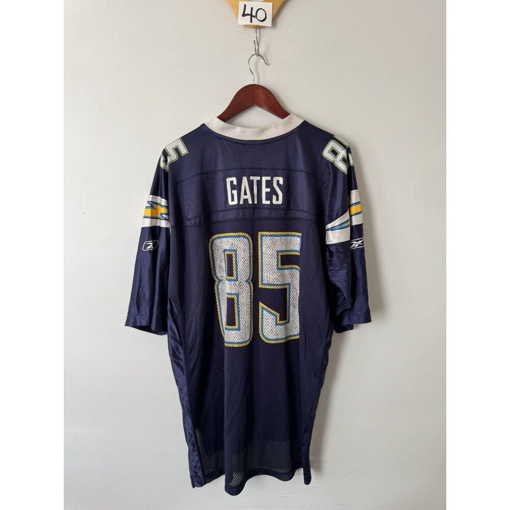 Reebok San Diego Chargers Antonio Gates #85 NFL Football Jersey Men XL Navy
